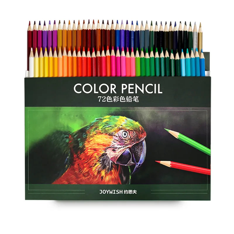 12/72 Colors Oily Pencil painting pen  Artistic Color Lead Brush Sketch Wood Pencils Set Hand-Painted School Office Supplies