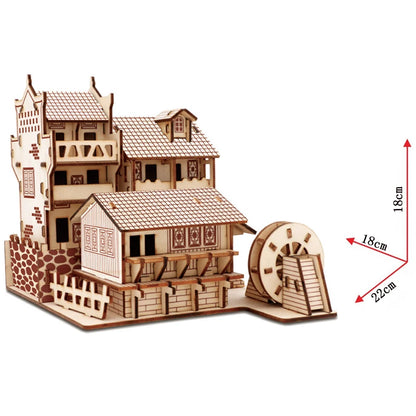 Ancient Town Of Fenghuang 3D Wooden Puzzle Buildings Architecture Jigsaw DIY Educational Toys For Children Kids Home Decoration