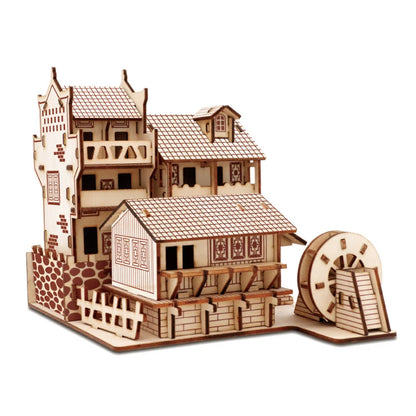 Ancient Town Of Fenghuang 3D Wooden Puzzle Buildings Architecture Jigsaw DIY Educational Toys For Children Kids Home Decoration