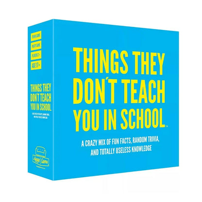 Things They Don't Teach You in School Trivia Card Game Board games