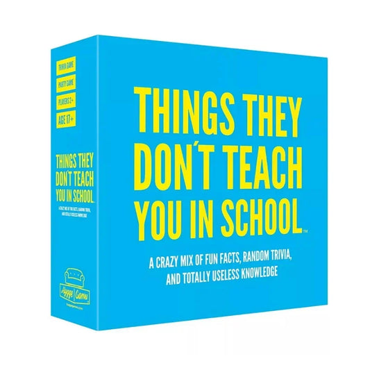 Things They Don't Teach You in School Trivia Card Game Board games