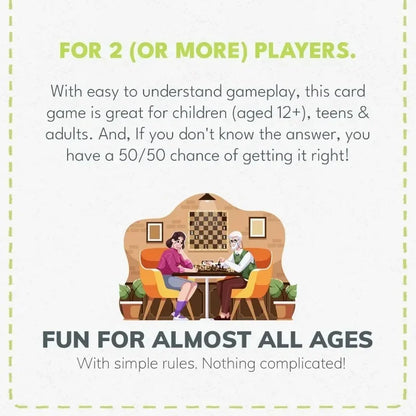 More or Less Original Edition Card Game How Good Is Your Judgement? Fun Family Party Games for Adults &Kids Birthday Gift