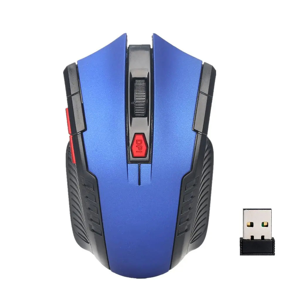 2.4Ghz Gaming Wireless Mouse for MacBook Air Pro 2018-2022 With USB Receiver 1000-1600 Adjustable DPI PC Computer Gaming Mouse