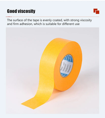 10PCS Yellow High Viscosity Painting Masking Paper Adhesive Painters Tape Beautiful Sewing Color Separation Tape Car stick