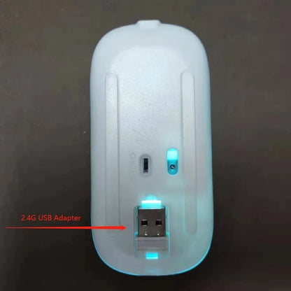 Rechargeable Wireless Mouse Colorful Backlit Mosue Silent Mute Computer Accessories for Home /Office / Games