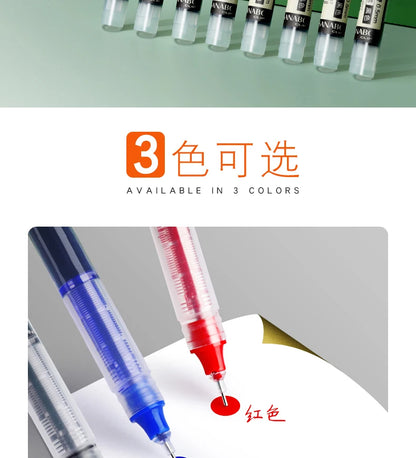 High Quality Needle Type Gel Pens Straight Liquid Ballpoint Pen Kawaii Stationery School Office Supplies Writing