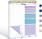 To Do List Notepad Daily Planner Notepad 104 Pages Task Planner 6.7"x9.8" Notebook with Checklist Productivity Planning Pad