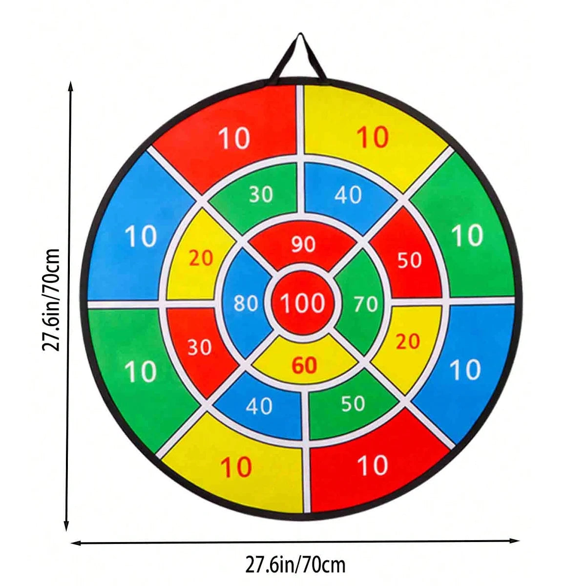 70cm Large Dart Board Kids Toys With Sticky Balls Indoor/Sport Outdoor Fun Party Play Game For Boys Girls