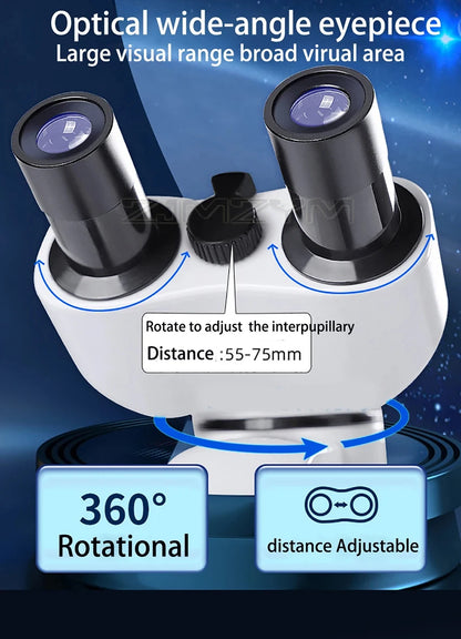 Zoom 30000X Biological HD Microscope Digital laboratory Compound Microscope with Wide-Field 10X and 50X Eyepieces for Lab