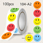 4 Style Cute Smiling Star Love Reward Stickers Children’s Praise and Encouragement Stickers Kindergarten Baby Student Stickers