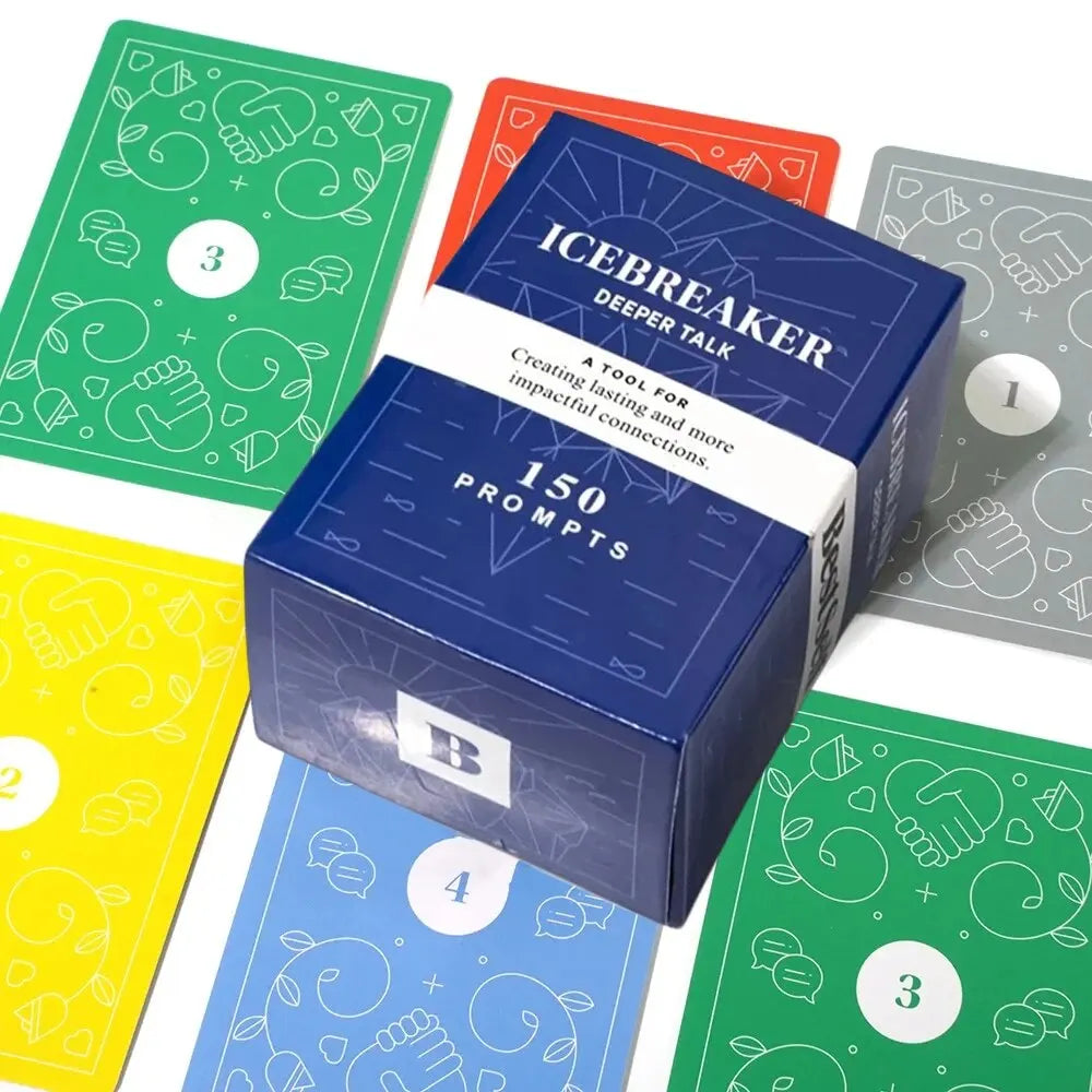 Icebreaker Card Game BestSelf Talk Game Conversation Starter Deep Talk Deck Powerful Tool Strengthen Relationships Board Game