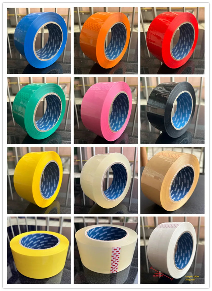 High quality BOPP sealing tape a variety of bright colors strong adhesion high load capacity suitable for a variety of packaging