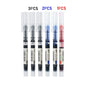 6Pcs/set Quick-drying 0.5mm Roller Pen Black/Red/blue ink Straight Liquid Rollerball Gel Pen for School Office Stationery Kawaii