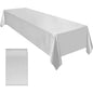 Rectangle Satin Tablecloth Table Cloth 145x260cm For Baby Shower Birthday Banquet Decor Wedding Dining Table