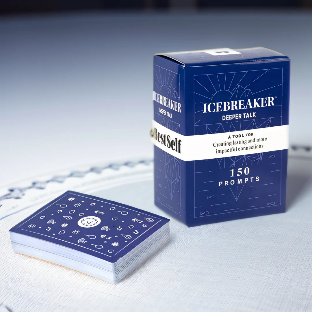 Icebreaker Card Game BestSelf Talk Game Conversation Starter Deep Talk Deck Powerful Tool Strengthen Relationships Board Game