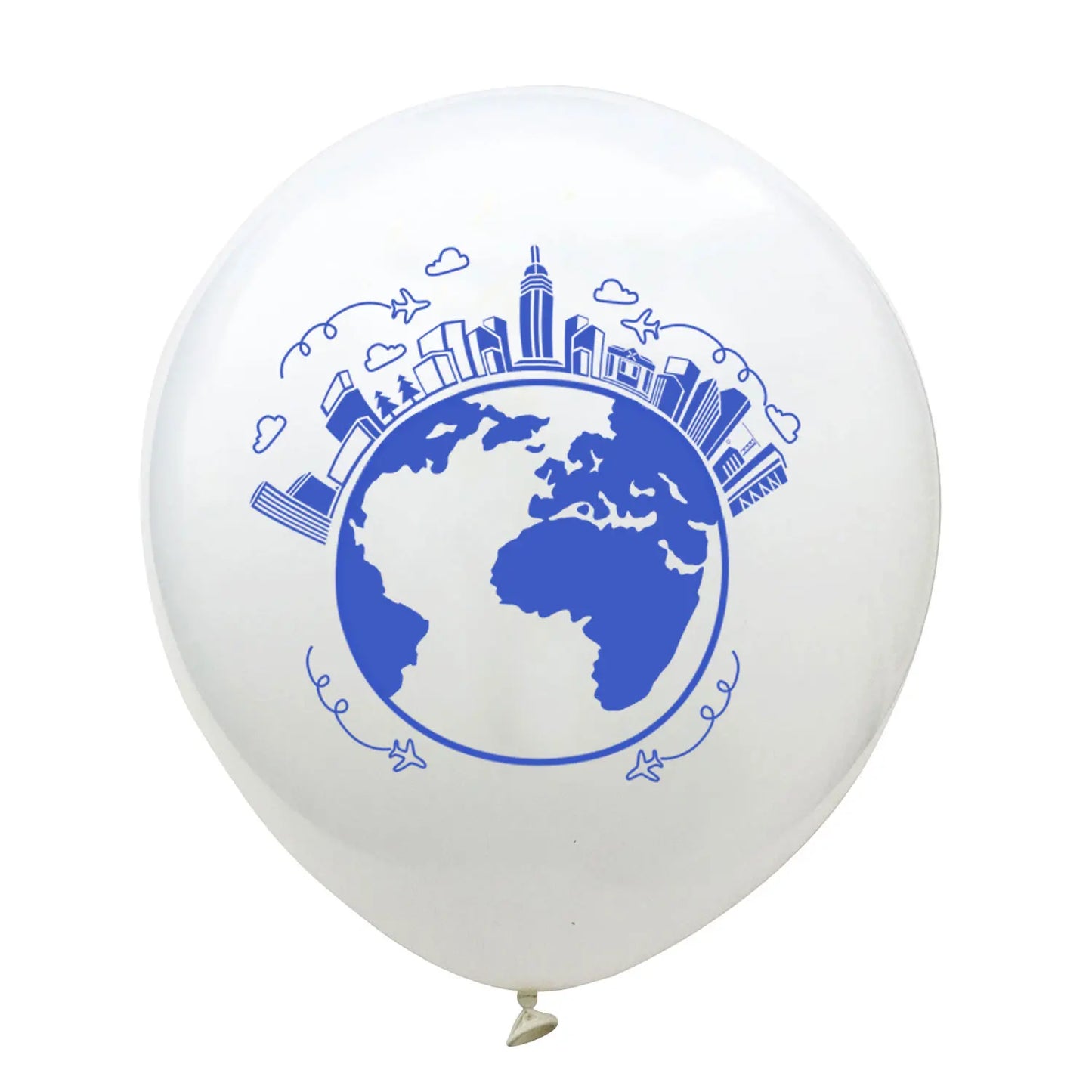 World Map Latex Balloons for Children, Earth Day Decor, Planet, Classroom Decor Birthday Decoration, Map Balloons, 10 PCs/Lot