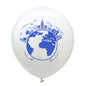 World Map Latex Balloons for Children, Earth Day Decor, Planet, Classroom Decor Birthday Decoration, Map Balloons, 10 PCs/Lot