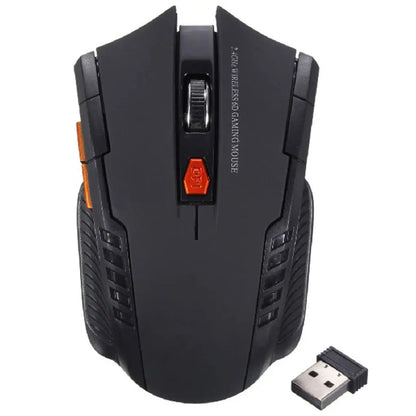 2.4Ghz Gaming Wireless Mouse for MacBook Air Pro 2018-2022 With USB Receiver 1000-1600 Adjustable DPI PC Computer Gaming Mouse