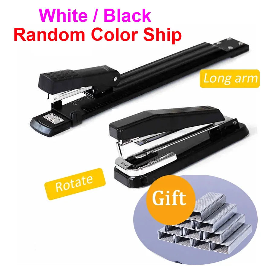 Long Rotate Arm Stapler Metal Special A3 A4 Sewing Machine Staple Lengthening Stapler Paper Stapling Office Stapler Bookbinding