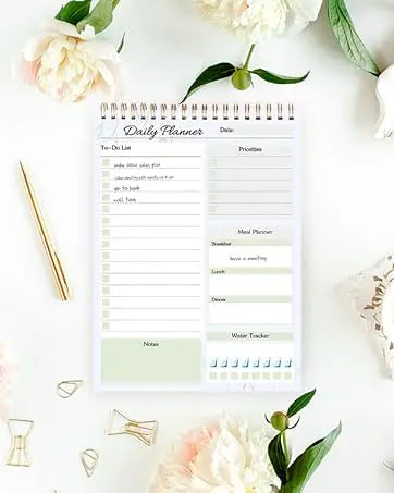 To Do List Notepad Daily Planner Notepad 104 Pages Task Planner 6.7"x9.8" Notebook with Checklist Productivity Planning Pad