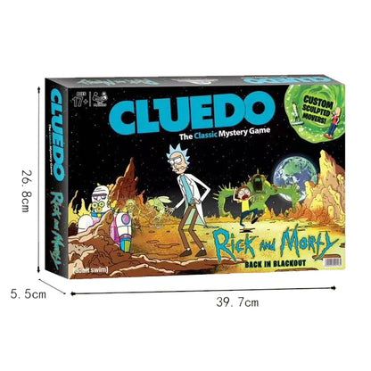 USAOPOLY CLUE  Rick and Morty Game English Family Multiplayer Friends Party Play Cards Game Plot Collection Toys Gifts