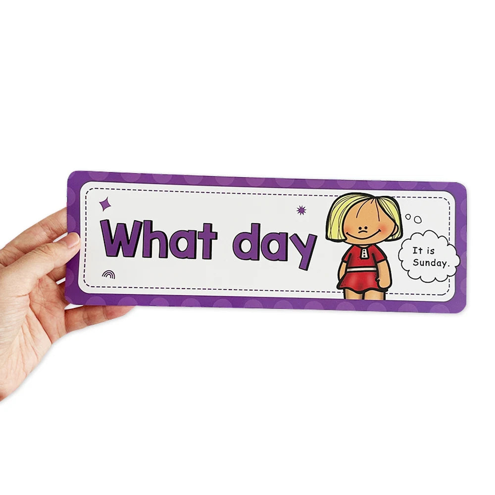 Question Words Learning Flashcards Bulletin Board Headliners Classroom Decoration Teacher Teaching Aids Montessori Materials