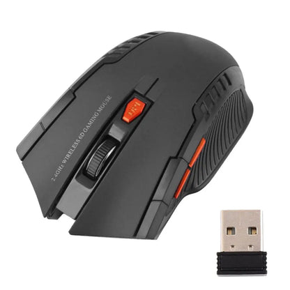 2.4Ghz Gaming Wireless Mouse for MacBook Air Pro 2018-2022 With USB Receiver 1000-1600 Adjustable DPI PC Computer Gaming Mouse