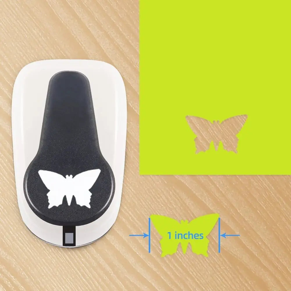 9-25mm Butterfly-shaped Embossing Device Children's Educational Scrapbooking Machine DIY Paper Cutting Craft Hole Punch