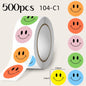 4 Style Cute Smiling Star Love Reward Stickers Children’s Praise and Encouragement Stickers Kindergarten Baby Student Stickers