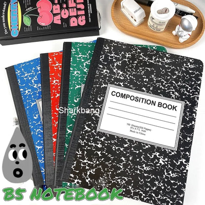 Sharkbang B5 Composition Notebook 100 Sheets 200 Pages Snowflakes Dairy Line Papers Studentds Fashion Dairy Book Stationery Gift