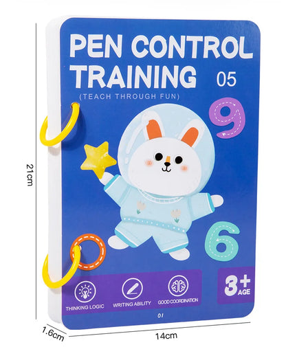 Training Book Magical Tracing Workbook Control Reusable Magic Practice Copybook Children Montessori Drawing Education Book