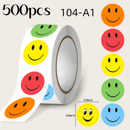 4 Style Cute Smiling Star Love Reward Stickers Children’s Praise and Encouragement Stickers Kindergarten Baby Student Stickers