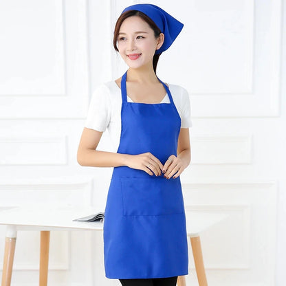 2022 New Fashion Unisex Work Apron For Men Canvas Black Apron Bib Adjustable Cooking Kitchen Aprons For Woman With Tool Pockets