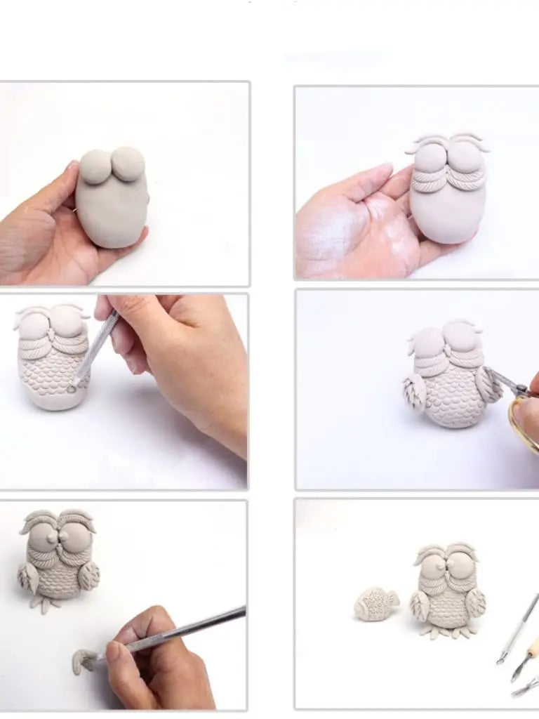 Cold Porcelain Sculpt Air Dry Clay Soft  Paper Clay Plaster Modeling Stone Powder Clay Air Dry Hardening DIY Sculpture Statue