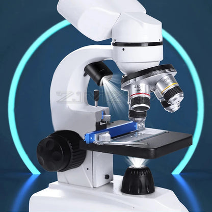 Zoom 30000X Biological HD Microscope Digital laboratory Compound Microscope with Wide-Field 10X and 50X Eyepieces for Lab