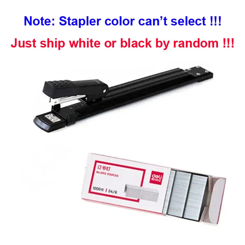 Long Rotate Arm Stapler Metal Special A3 A4 Sewing Machine Staple Lengthening Stapler Paper Stapling Office Stapler Bookbinding