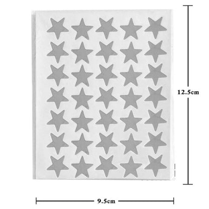 10 Sheets/pack Gold Silver Stars Decor Stickers Gold-Plated Glitter Stickers for Mother Teacher Praise Kids Stickers Label