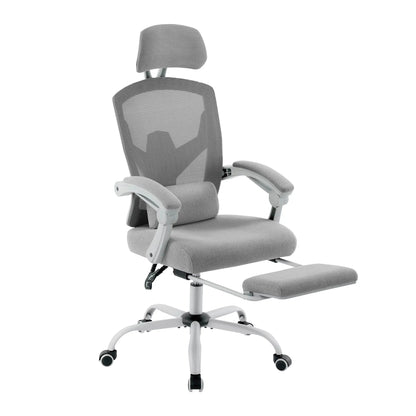 Ergonomic Reclining High Back Mesh Living Room Rocking Gaming Chair Computer Desk Swivel Rolling  Lumbar Support Pillow