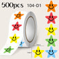 4 Style Cute Smiling Star Love Reward Stickers Children’s Praise and Encouragement Stickers Kindergarten Baby Student Stickers