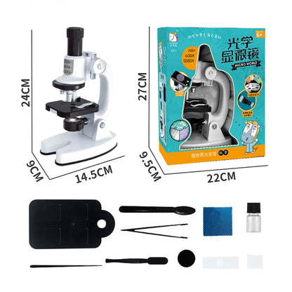 1200x HD Childrens Microscope Elementary School Children Science Experimental Biology Microscope Digital Microscope