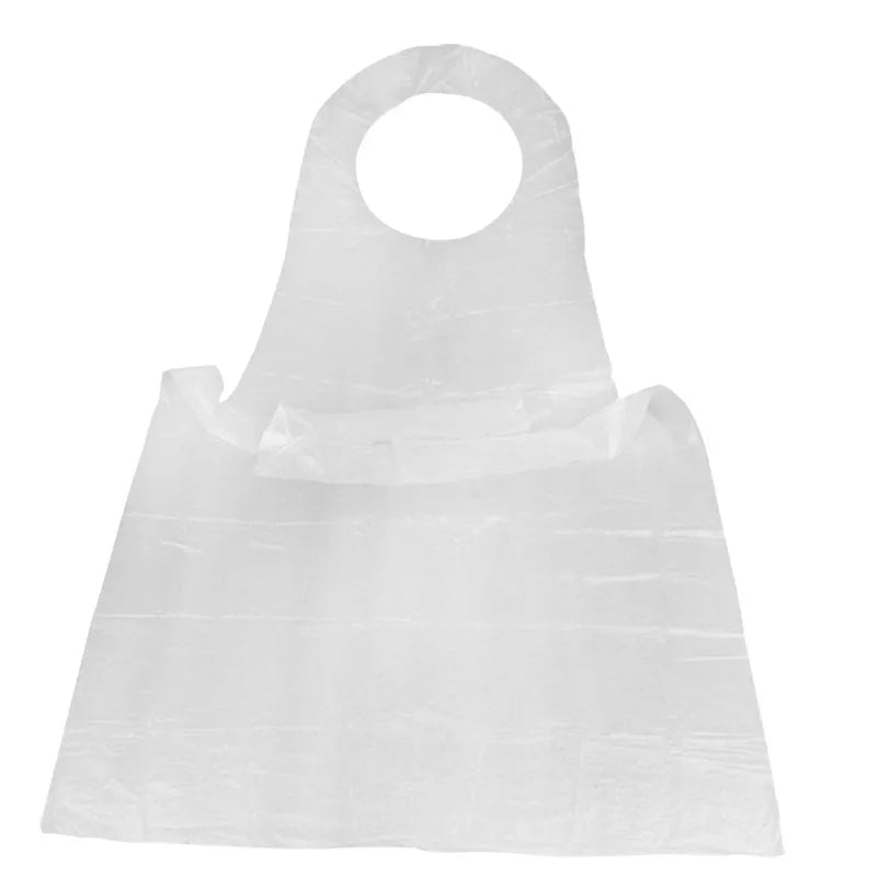 100pcs Adult Disposable Tattoo Apron Transparent Clothing Anti Pollution Sterile Clothing Clean Cover Cape Cloth Apron