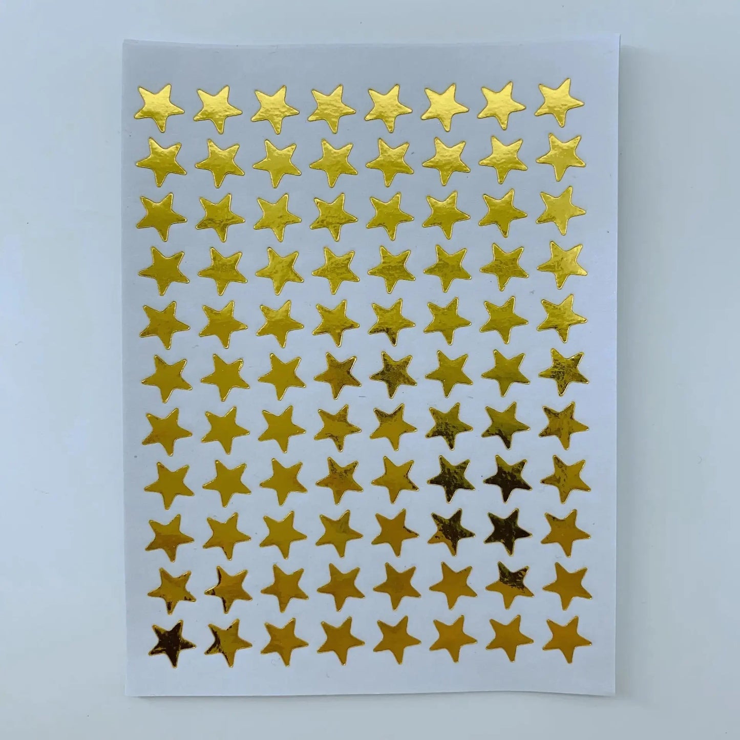 10sheets/bag Gold Star Sticker Stamping Five Pointed Star Sticker Reward Sticker Teacher Praise Label