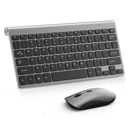 2.4G Wireless Keyboard and Mouse, Russian/Korean/Hebrew USB Protable Mini Keyboard Mice Set for PC Laptop