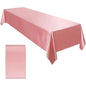 Rectangle Satin Tablecloth Table Cloth 145x260cm For Baby Shower Birthday Banquet Decor Wedding Dining Table