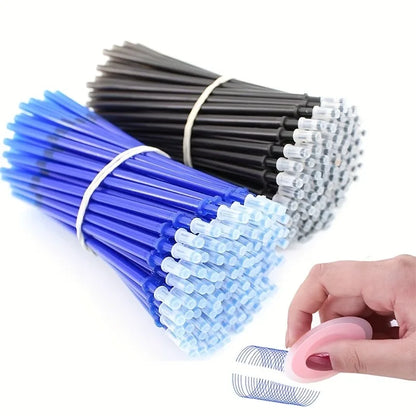 13Pcs/Set Erasable Gel Pens Black Blue Refill Rod 0.5mm Ballpoint Pen Washable Handle School Office Writing Supplies Stationery