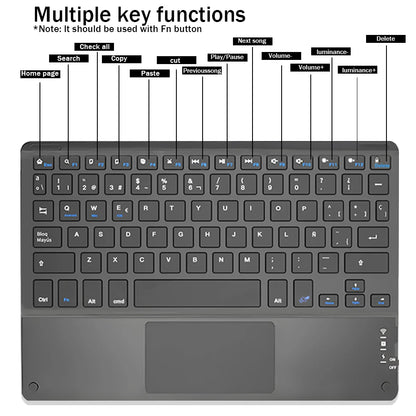 TrackPad Bluetooth Keyboard With Mouse For IOS Android Windows Wireless Keyboard For Tablet Phone Accessories For iPad Keyboard