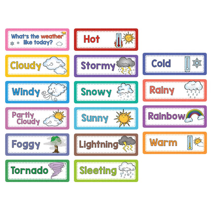 16 PCS Children learning Weather flash cards Teacher's teaching aids Classroom Decoration Card Baby kid Early Education toys