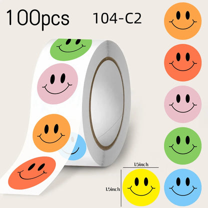 4 Style Cute Smiling Star Love Reward Stickers Children’s Praise and Encouragement Stickers Kindergarten Baby Student Stickers