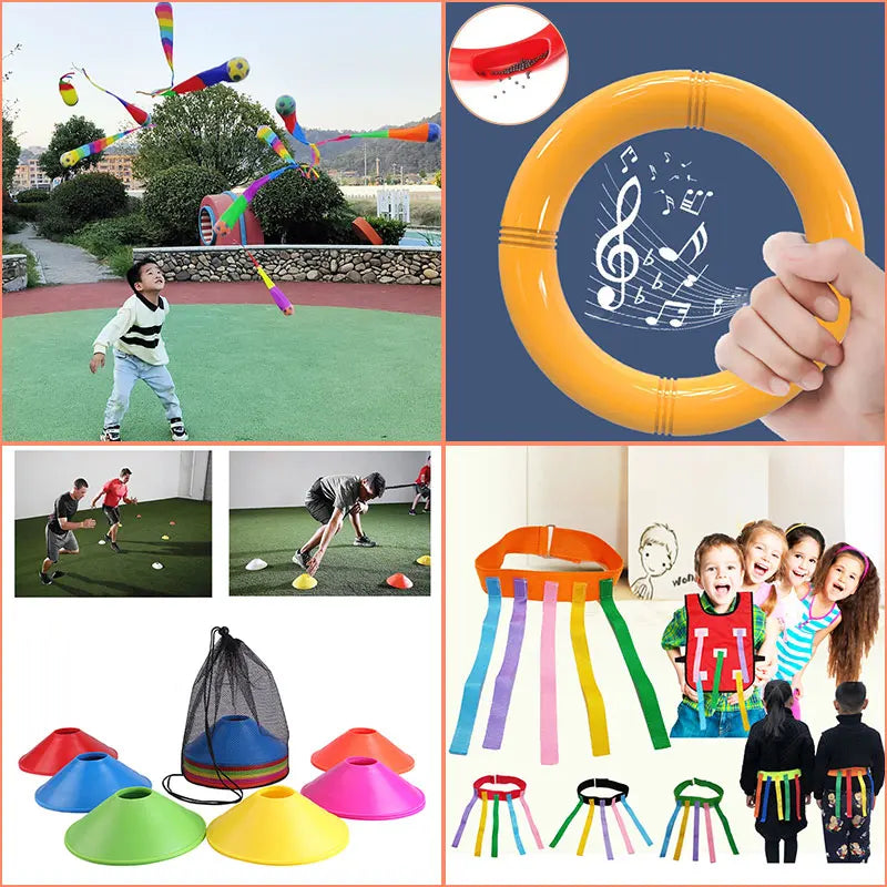 Kids Balance Jump Sensory Integration Training Toys Parish Outdoor Sports Party Social Games Group Activities For 3-6 Year Olds