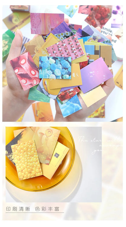 50pcs/lot Memo Pads Sticky Notes Rainbow full of eyes series Junk Journal Scrapbooking Stickers Office